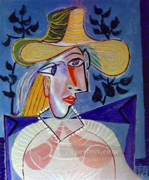 パブロ・ピカソ Painting - 首輪をした女性 1926年 パブロ・ピカソ